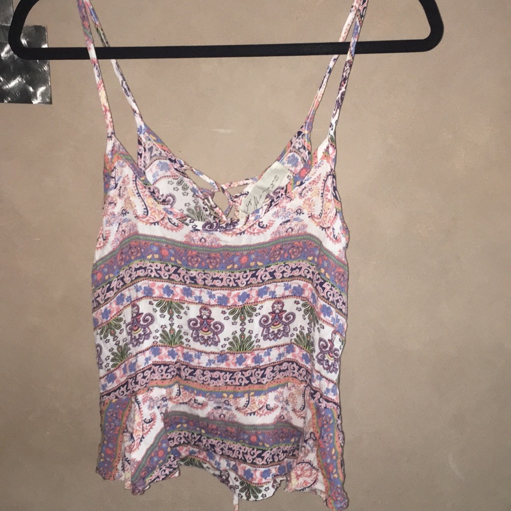 Printed crop top